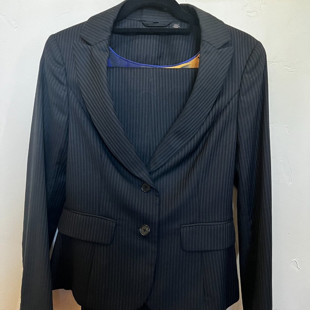 Ted Baker Women's Black Strip Suit - Size 2